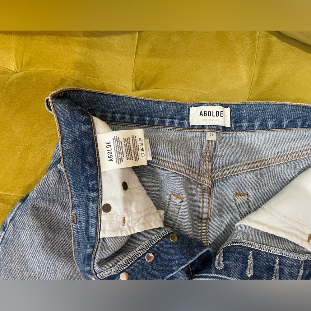 Agolde Parker long shorts Skywave - Picture 5 of 5